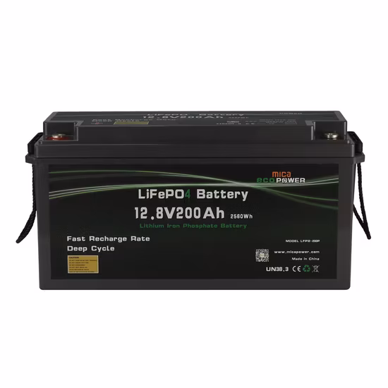 Ciclo profundo 12V 24V 100Ah 200Ah 300Ah Bateria de íons de lítio LiFePO4 para energia e armazenamento solar Batterie Aux Ions de lítio