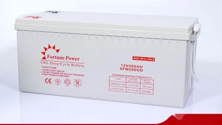 Bateria de gel de ciclo profundo 12V200ah para sistema de energia solar